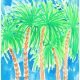 green-and-blue-palm-trees