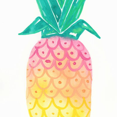 ombre-pineapple