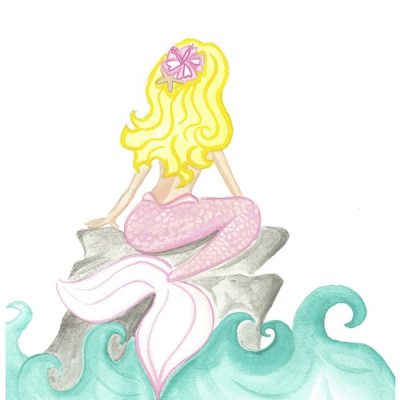 pink-and-aqua-mermaid-on-rock