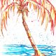 red-and-brown-palm-tree