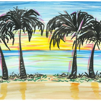 sunset-palm-trees