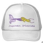 white hat purple tail blonde mermaid